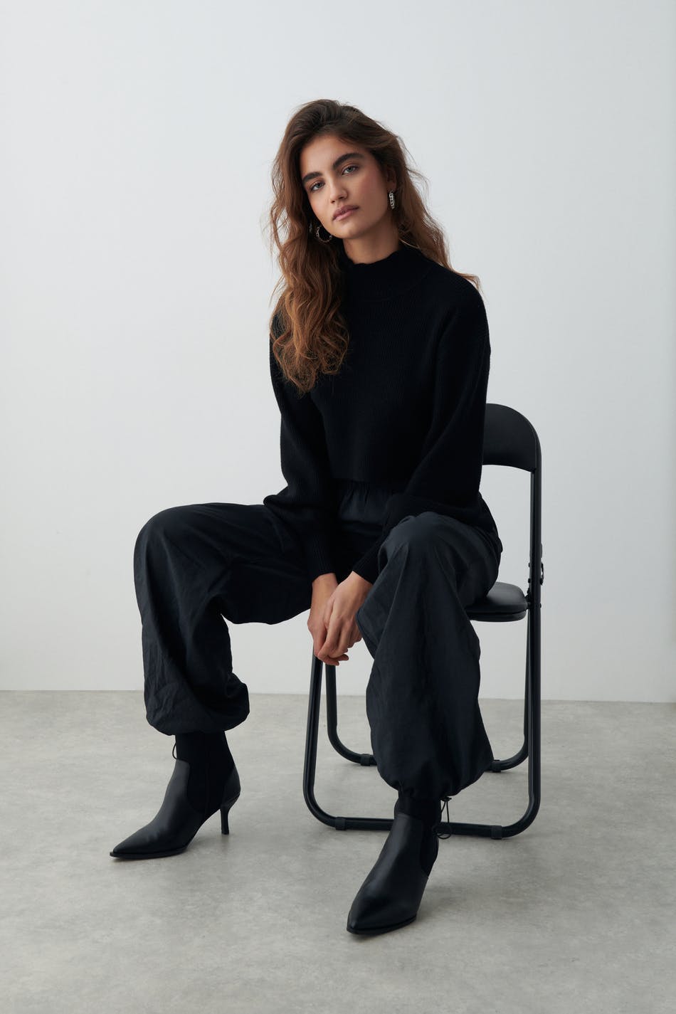 Arya knitted sweater - Noir