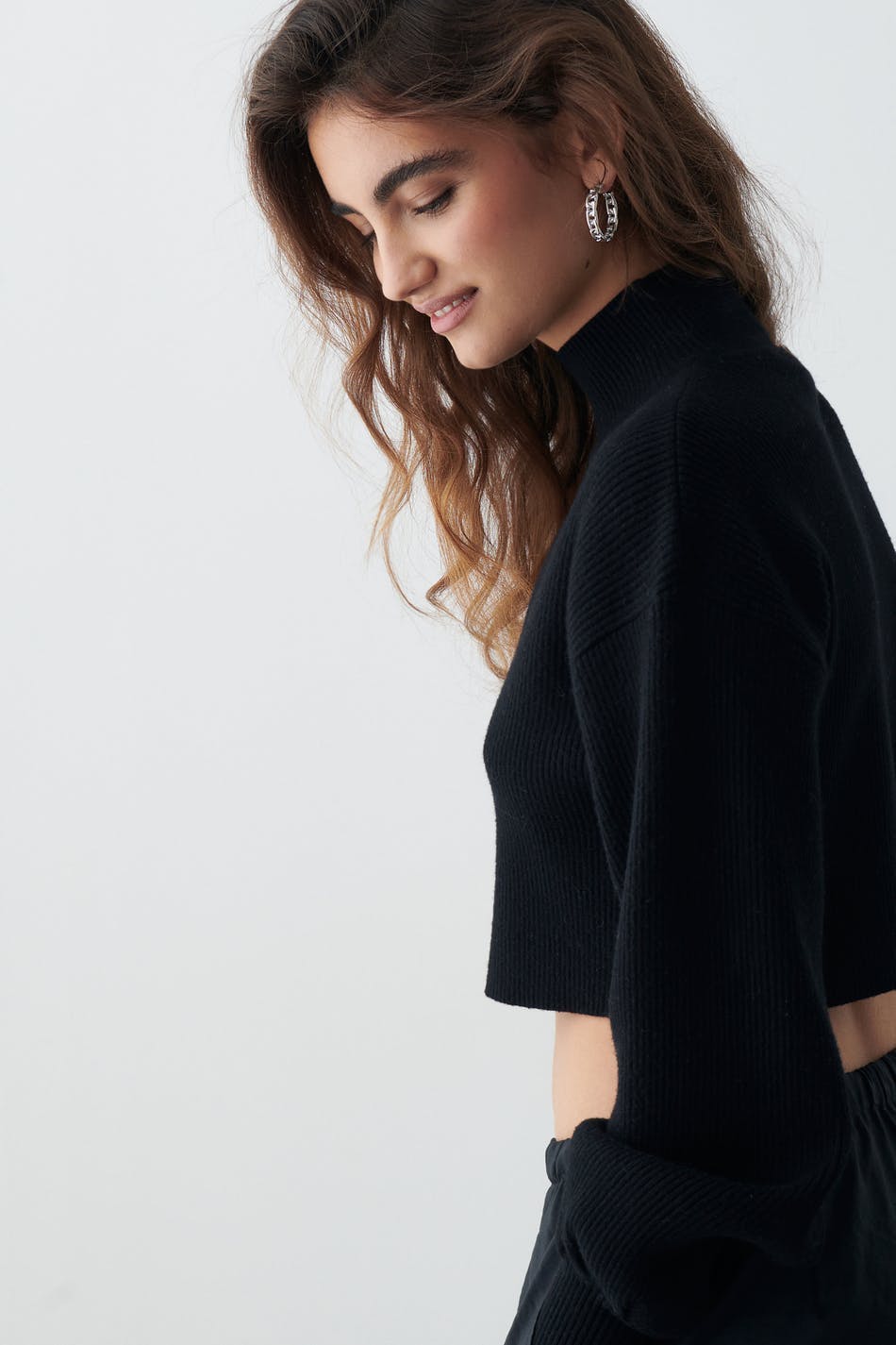 Arya knitted sweater - Noir