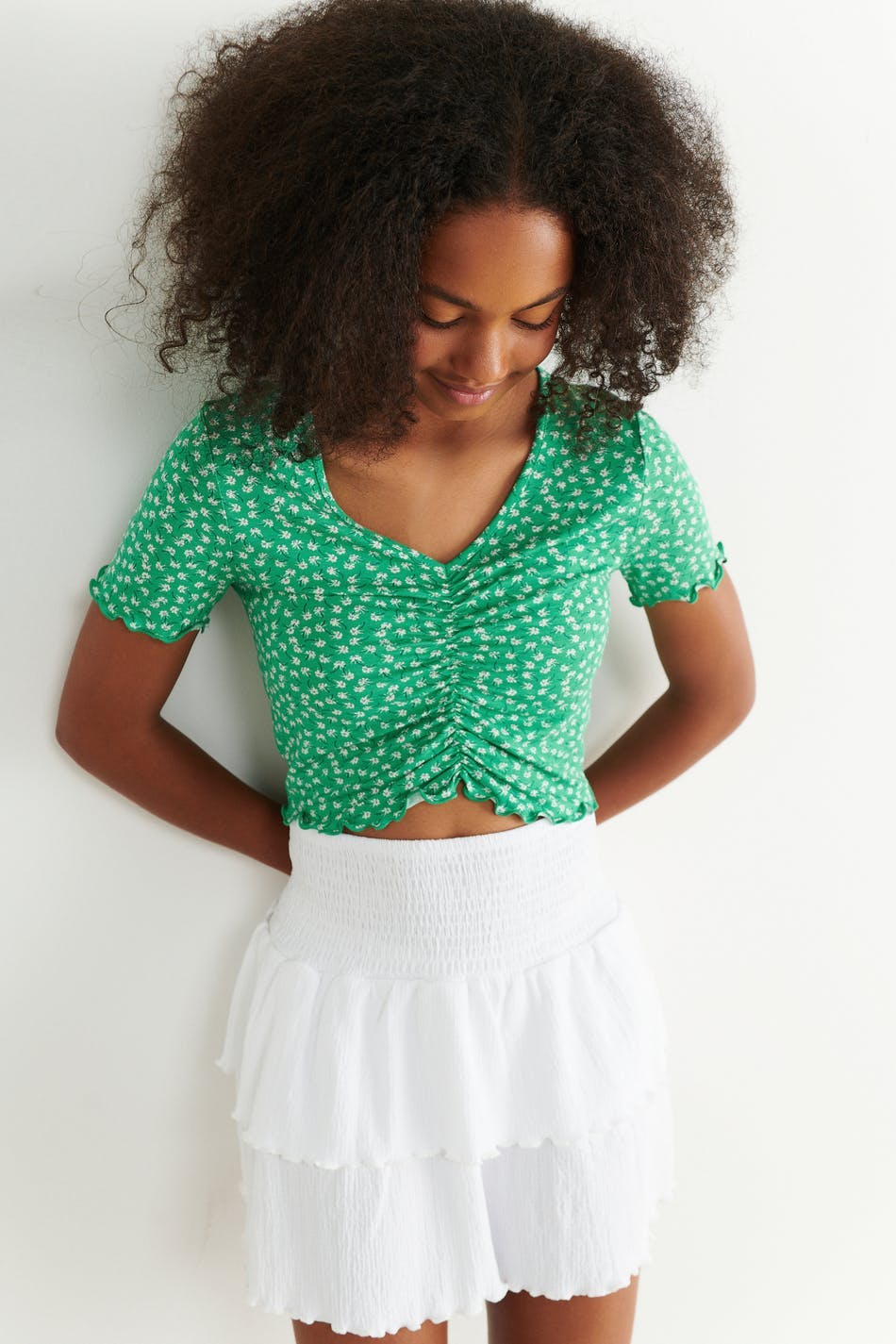 neck top - Deep mint