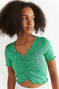 neck top - Deep mint