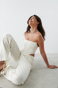 mesh corset - Blanc cassé