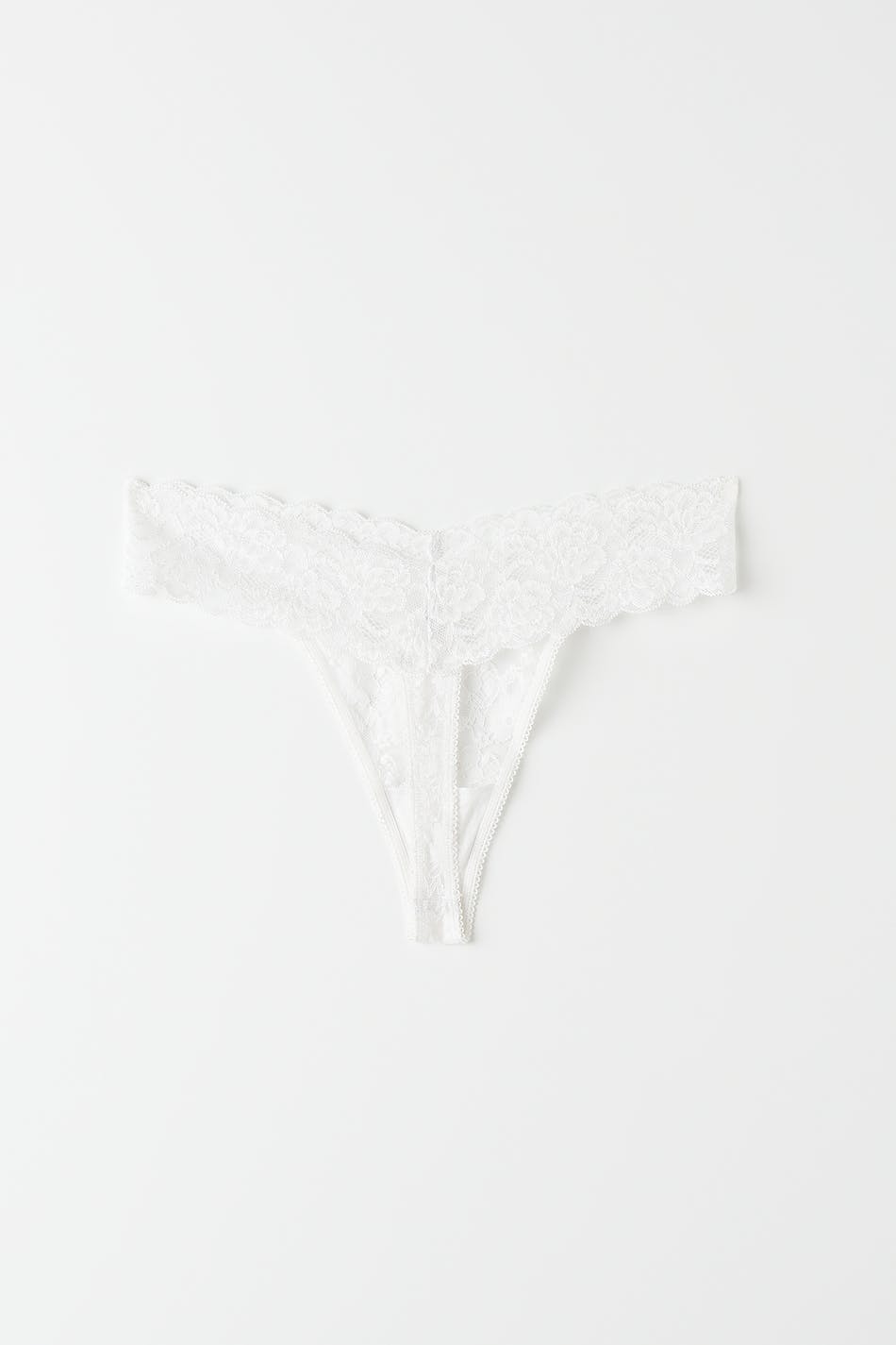 3-pack lace string - Blanc