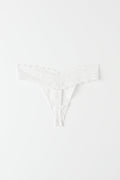 3-pack lace string - Blanc