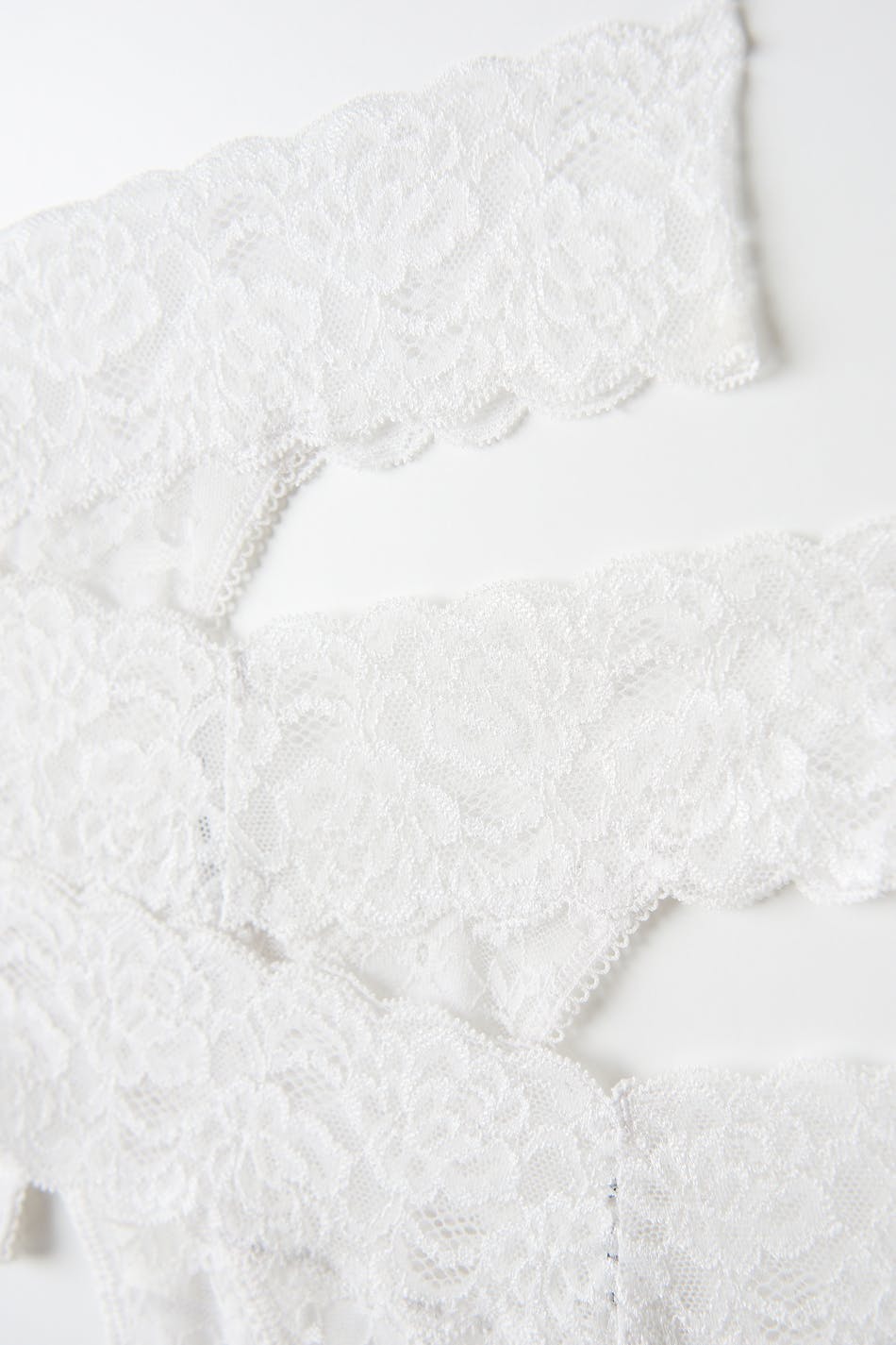 3-pack lace string - Blanc