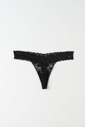 3-pack lace string - Noir