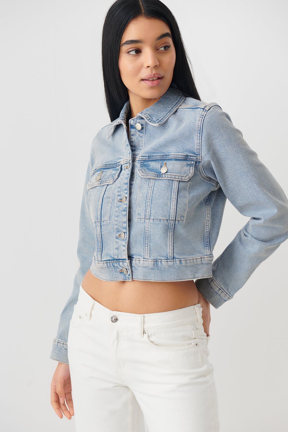 Mini denim jacket - Bleu clair