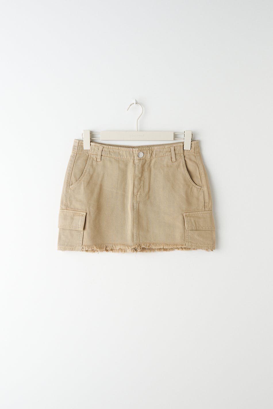 denim skirt - Beige