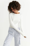 Basic long sleeve top - Noir