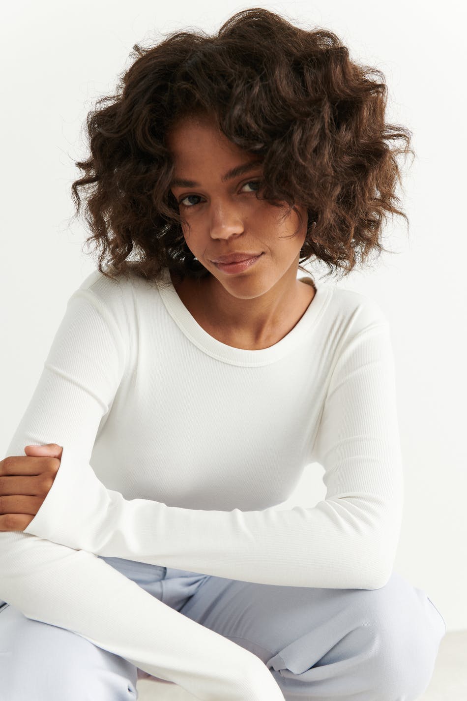 Basic long sleeve top - Noir