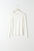 Basic long sleeve top - Blanc cassé