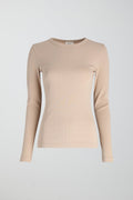 Basic long sleeve top - Blanc cassé