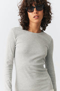 Basic long sleeve top - Blanc cassé