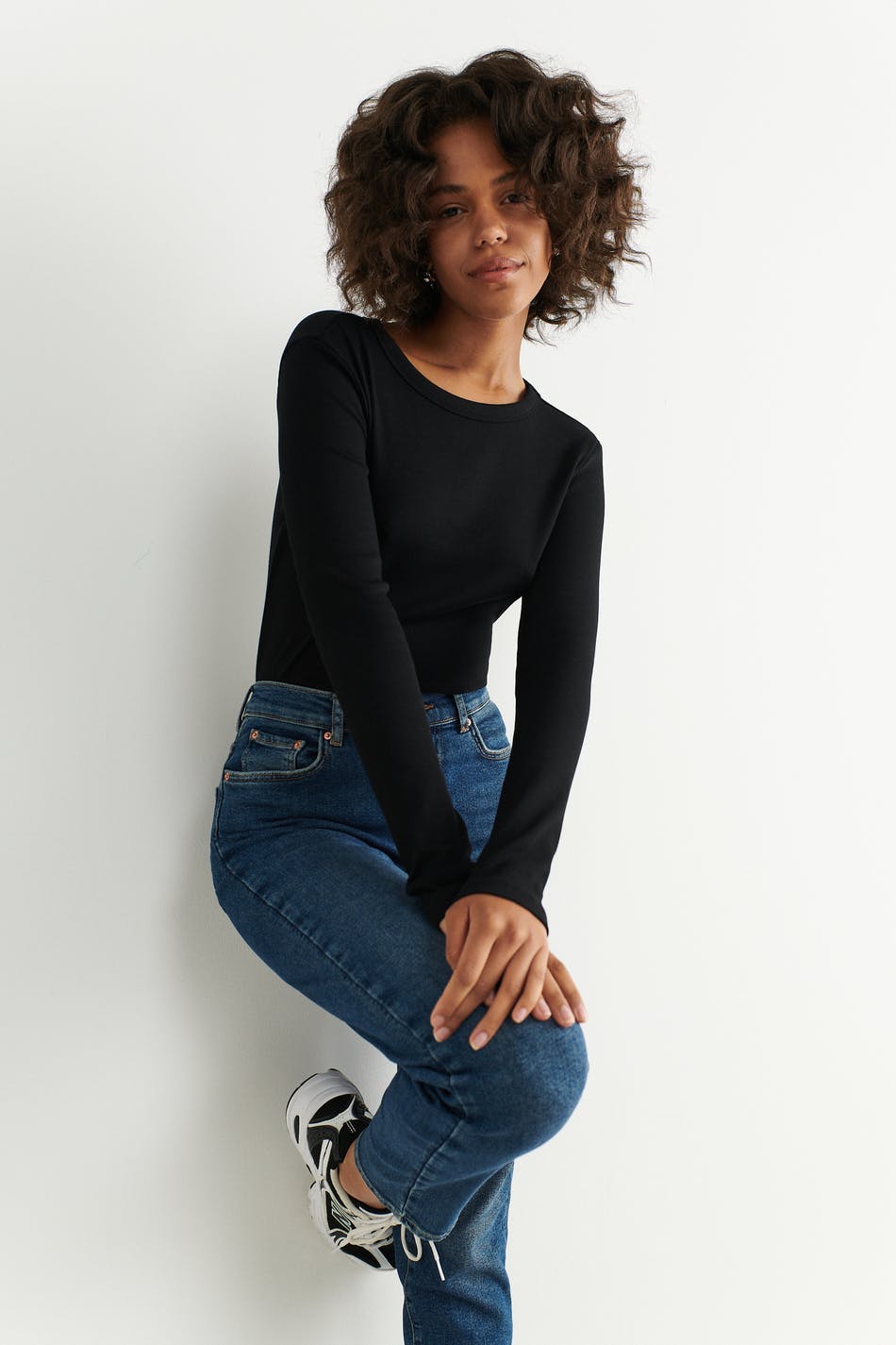 Basic long sleeve top - Noir