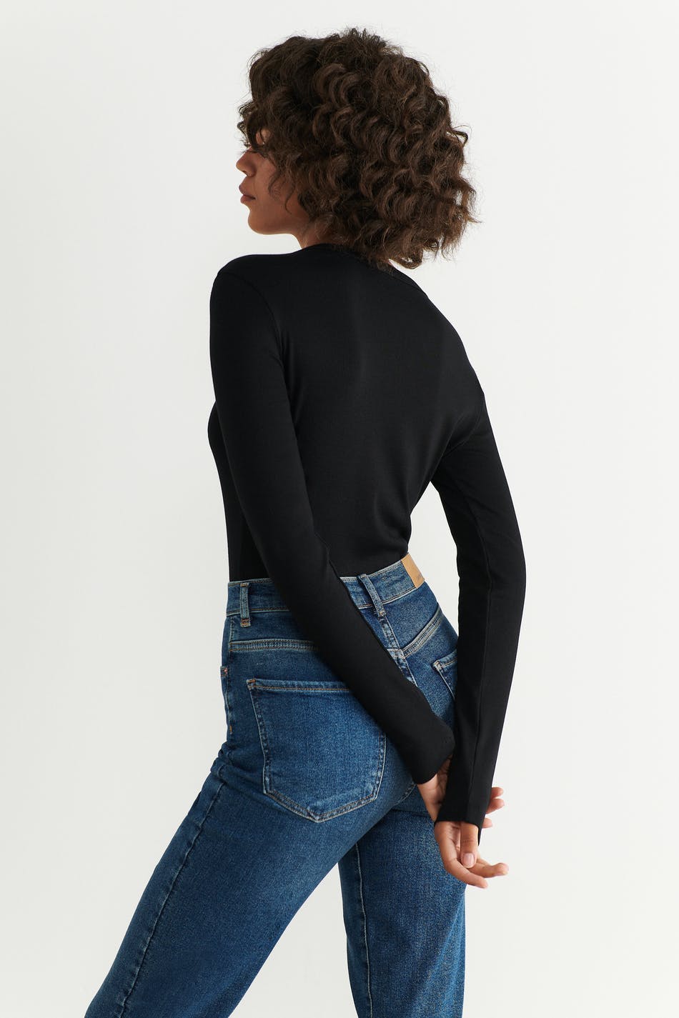 Basic long sleeve top - Noir