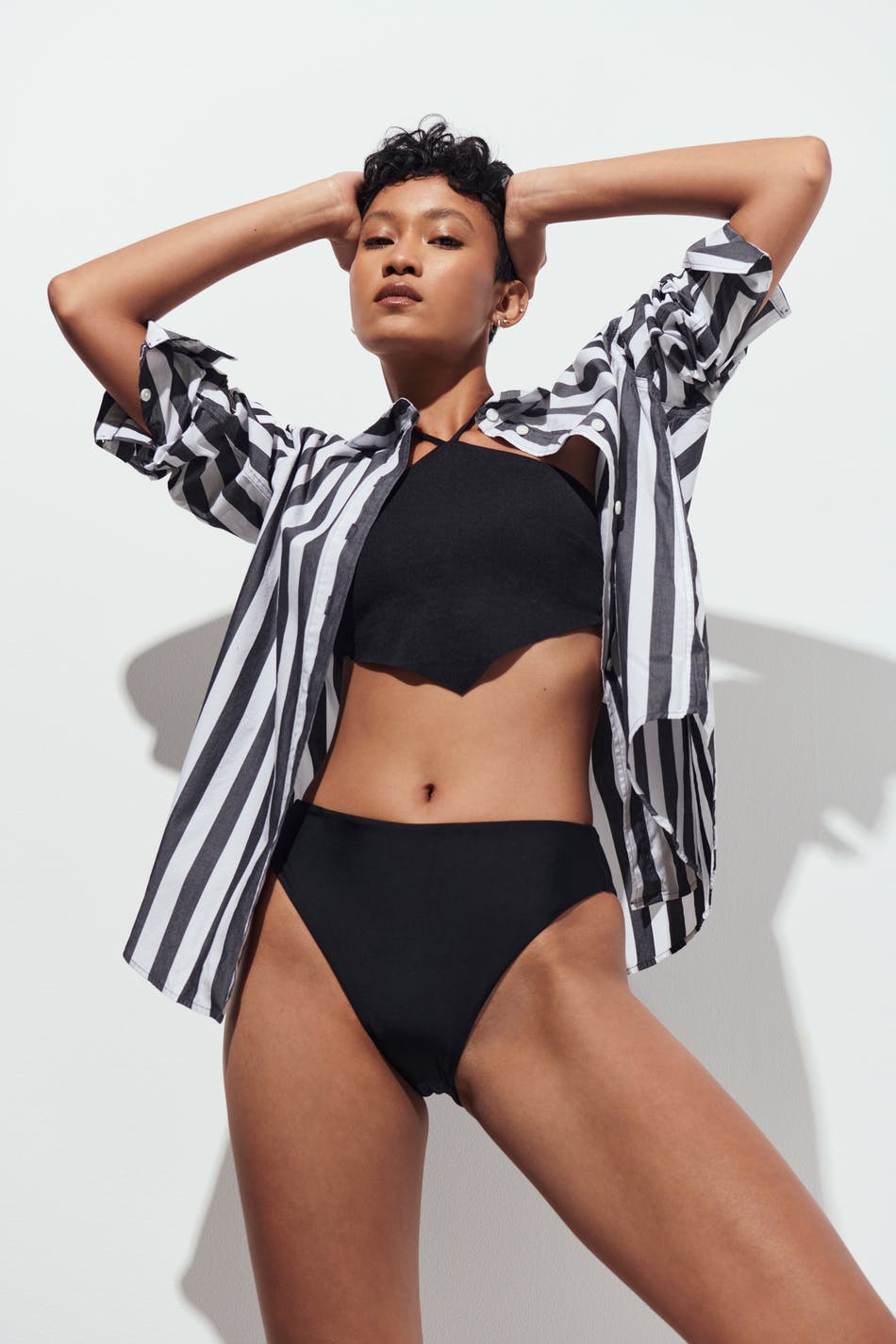 Semi highwaist bikini brief - Noir