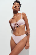 Rib bikini brief - Chalk pink