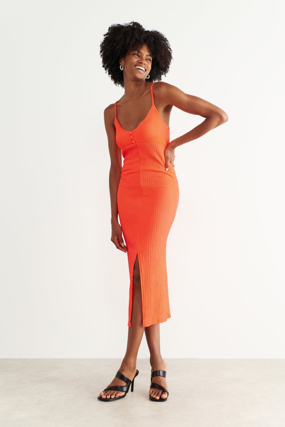 Livia dress - Fiery red