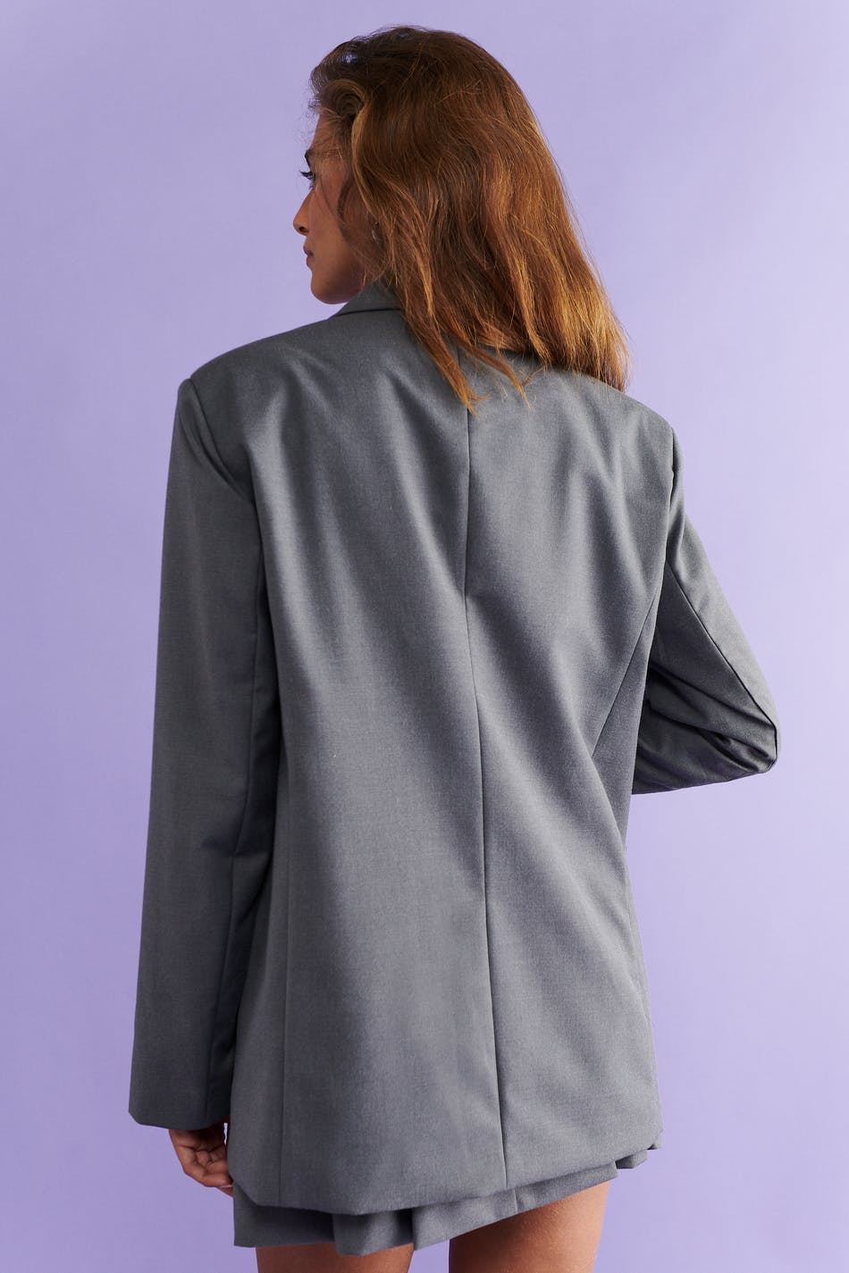 blazer - Grey melange