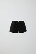 Low denim shorts - Offblack
