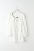 mini dress - Blanc cassé