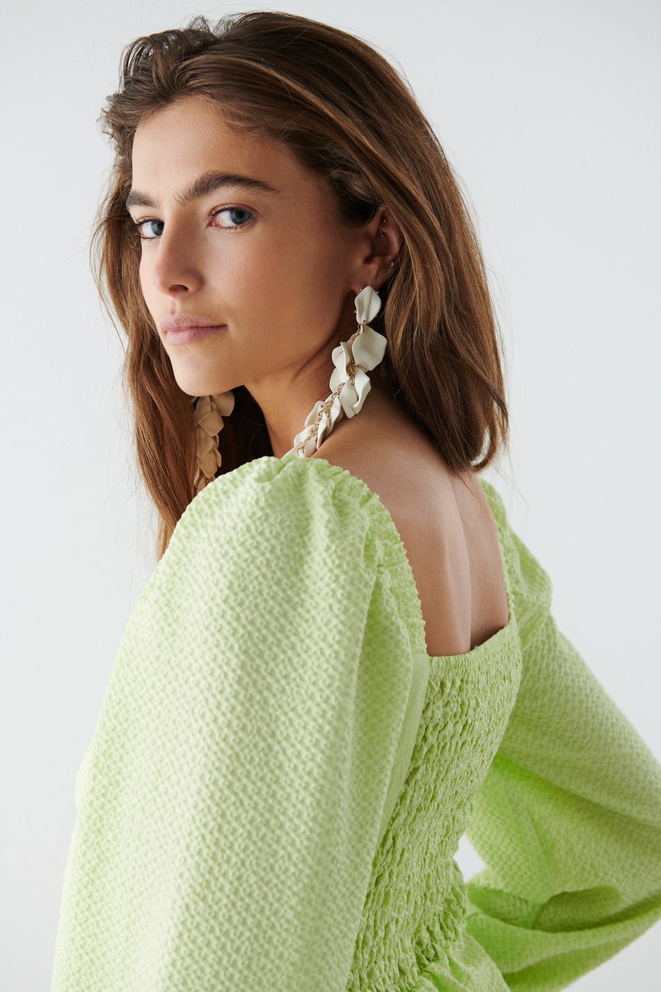 mini dress - Blanc cassé