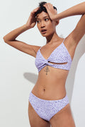 Twisted bikini top - Ditsy flower