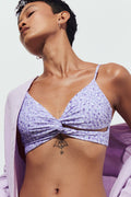 Twisted bikini top - Ditsy flower