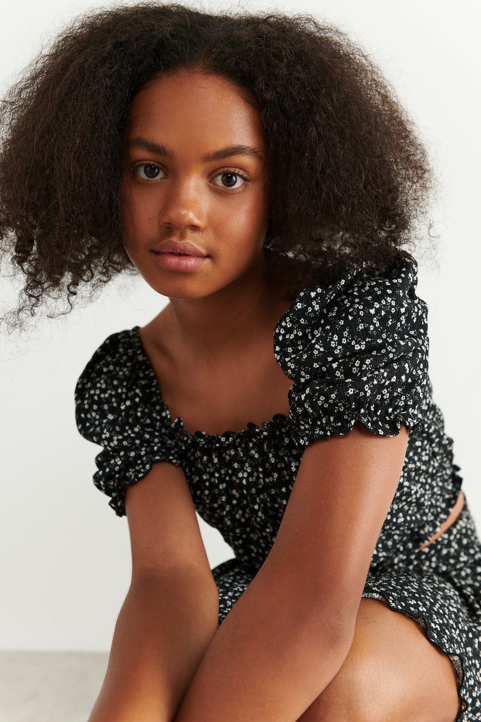 sleeve top - White/black