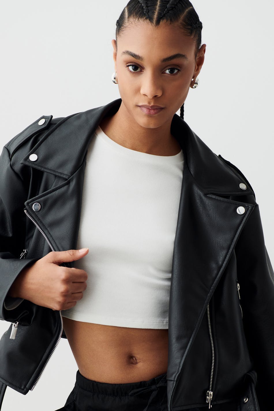 Amalia biker jacket - Noir