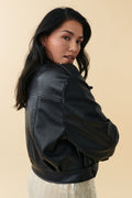 Amalia biker jacket - Noir