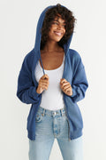 Oversized zip hoodie - Noir