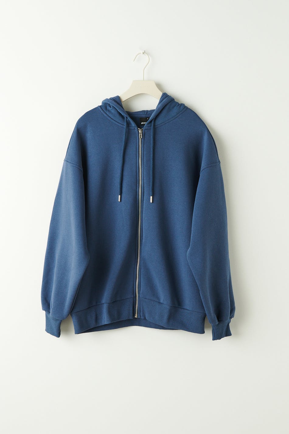 Oversized zip hoodie - Indigo