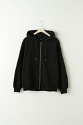 Oversized zip hoodie - Noir