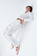 linen trousers - Lt linen beige