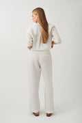 linen trousers - Blanc