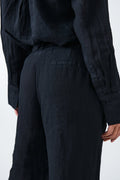 linen trousers - Blanc