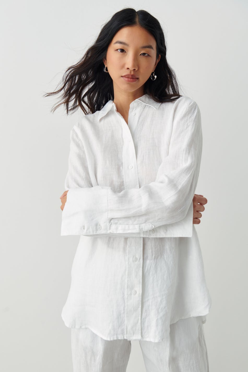 lovisa linen shirt - Blanc