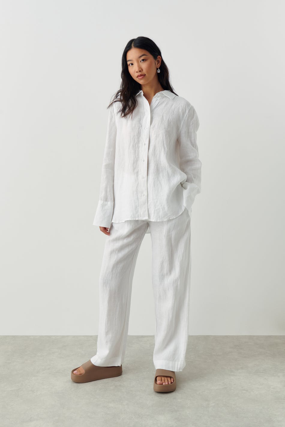 lovisa linen shirt - Blanc