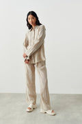 lovisa linen shirt - Blue wave