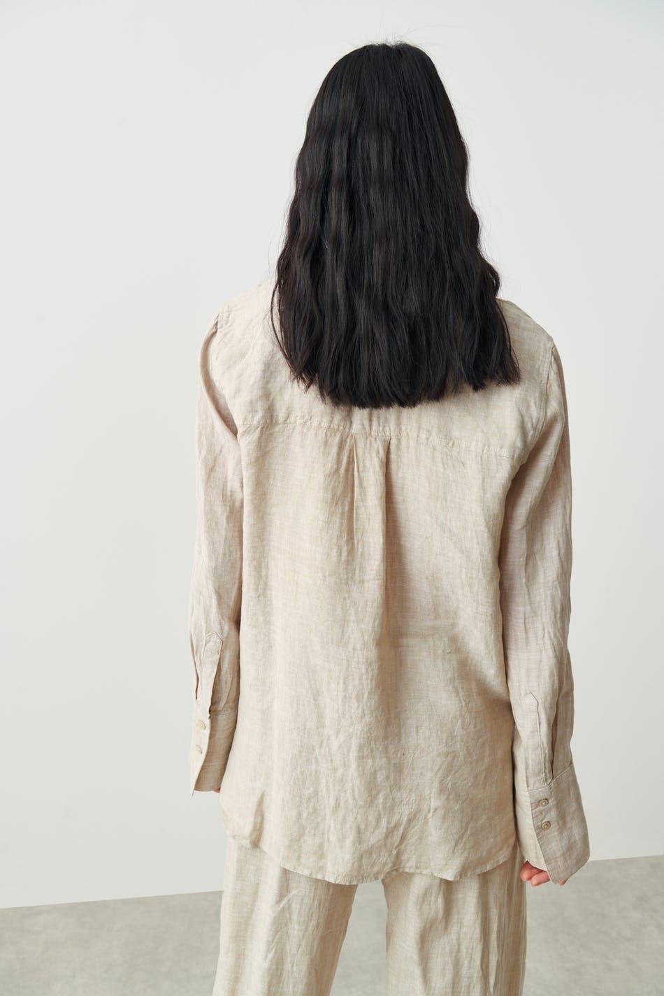 lovisa linen shirt - Blue wave