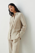 lovisa linen shirt - Blue wave