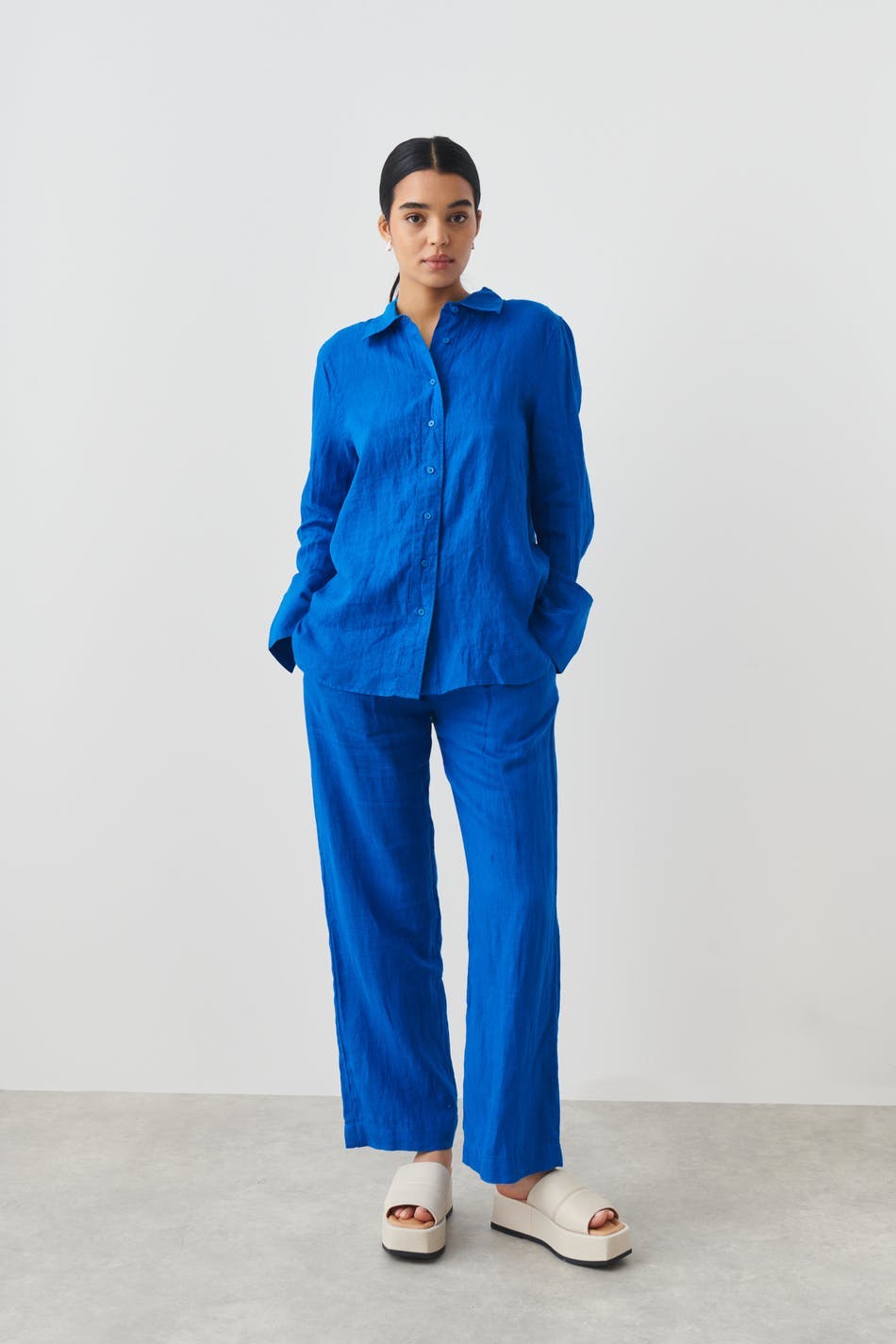 lovisa linen shirt - Blanc