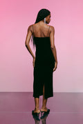 velvet dress - Noir