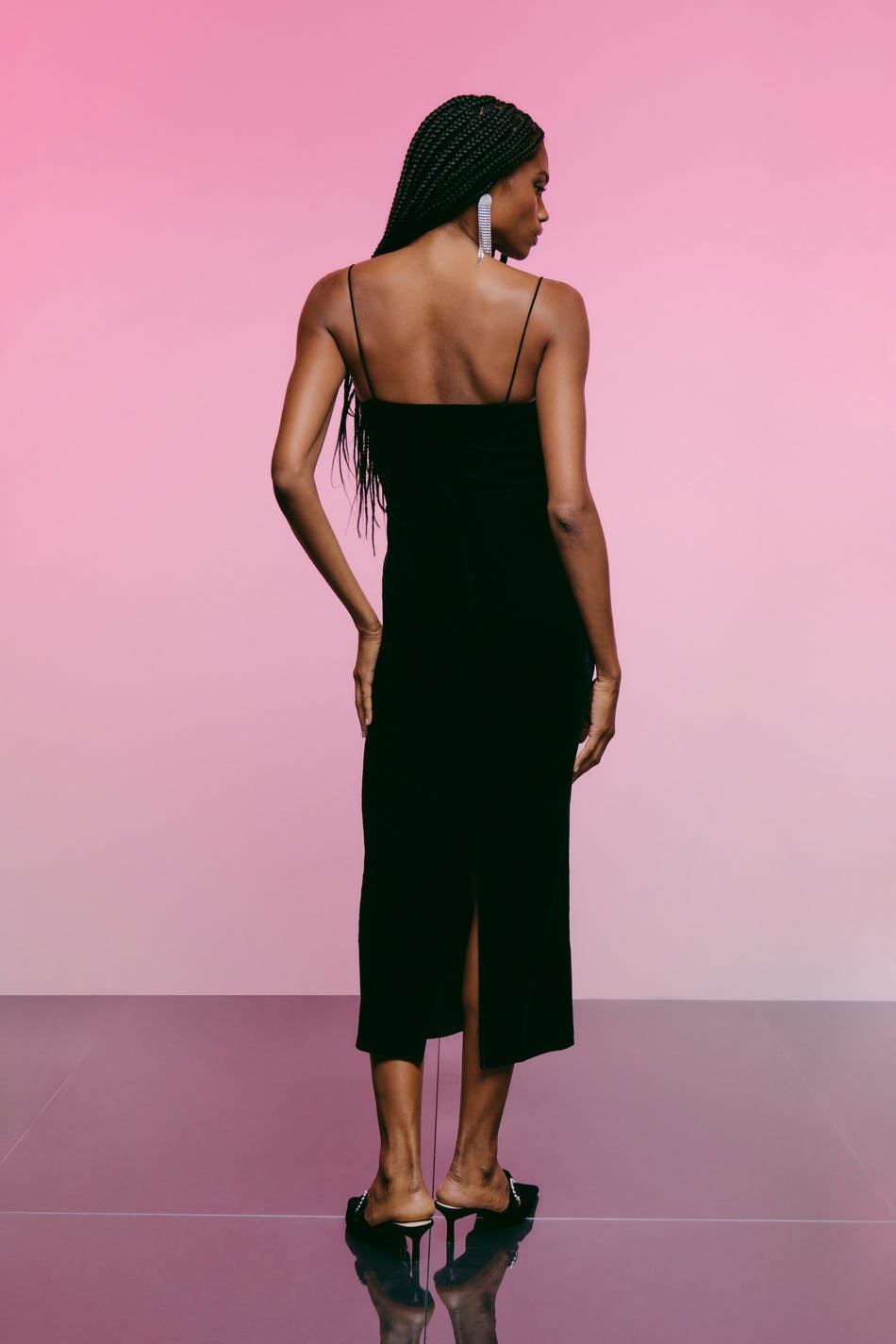 velvet dress - Noir