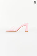 Plastic high heel sandals - Rose