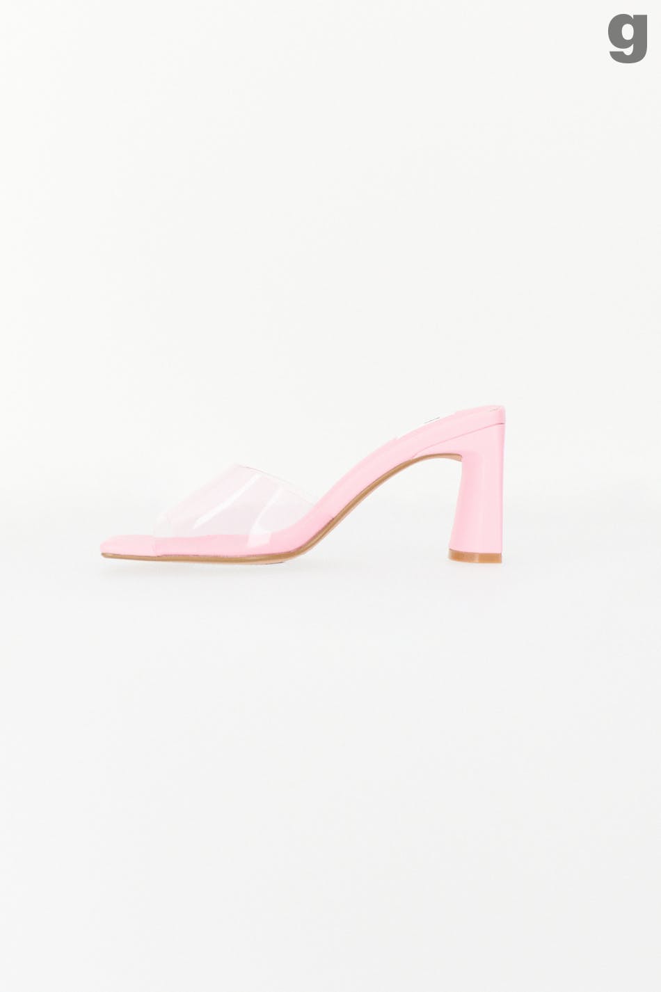 Plastic high heel sandals - Rose