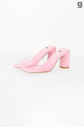 Plastic high heel sandals - Rose