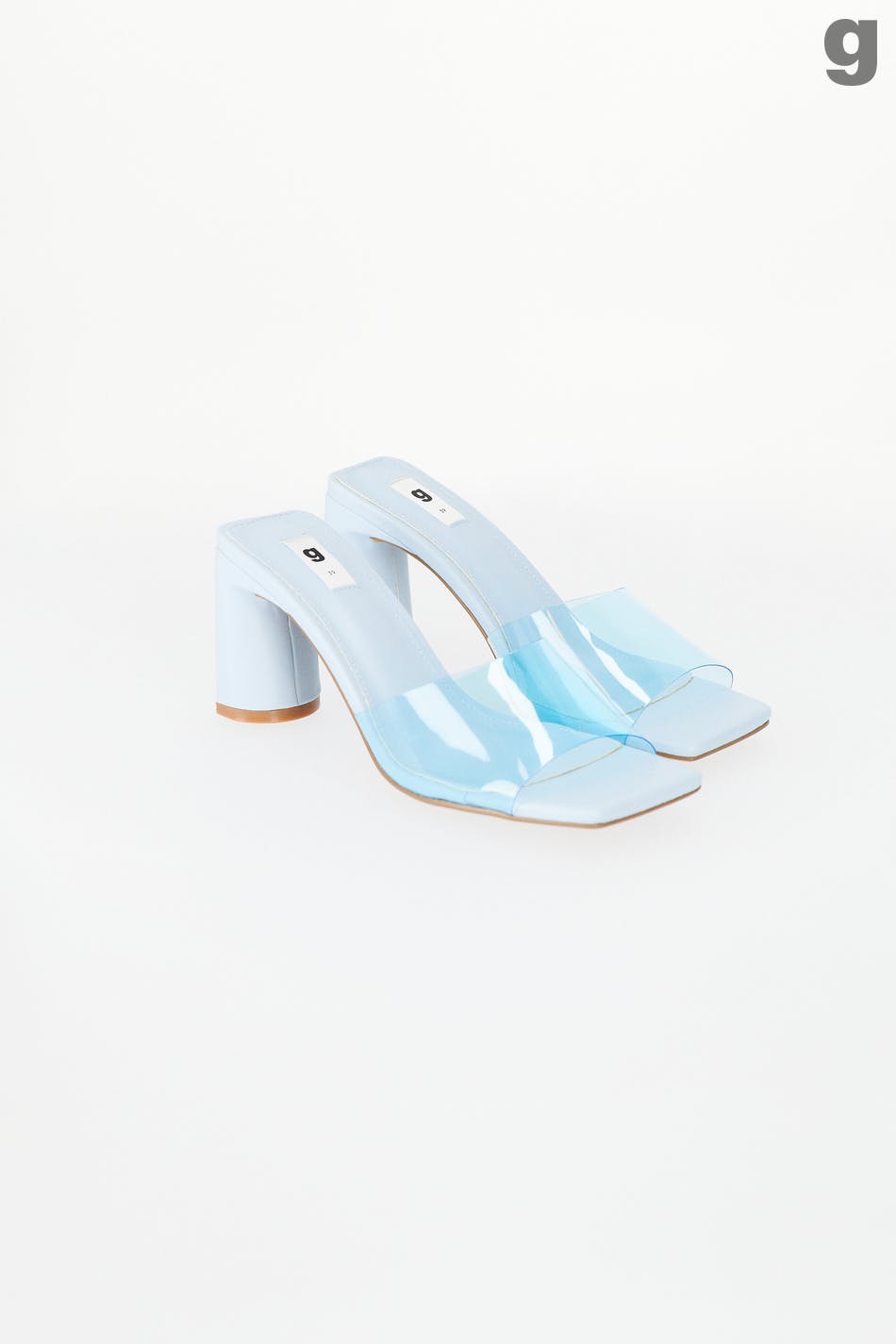 Plastic high heel sandals - Rose