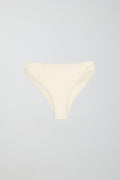 Ruched highwaist bikini brief - Cloud dancer
