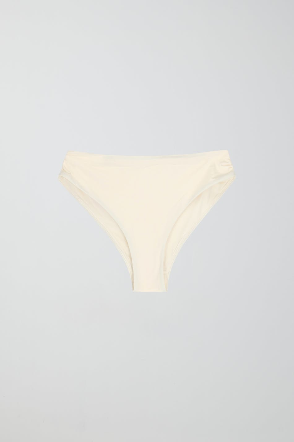 Ruched highwaist bikini brief - Cloud dancer